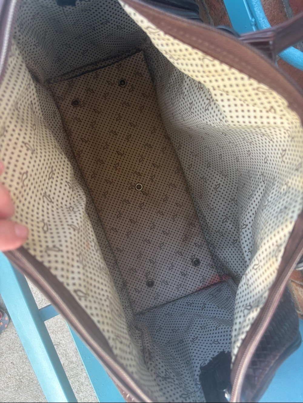 Ricardo Brown Woven Leather Weekender Bag vintage luggage. - Picture 4 of 8